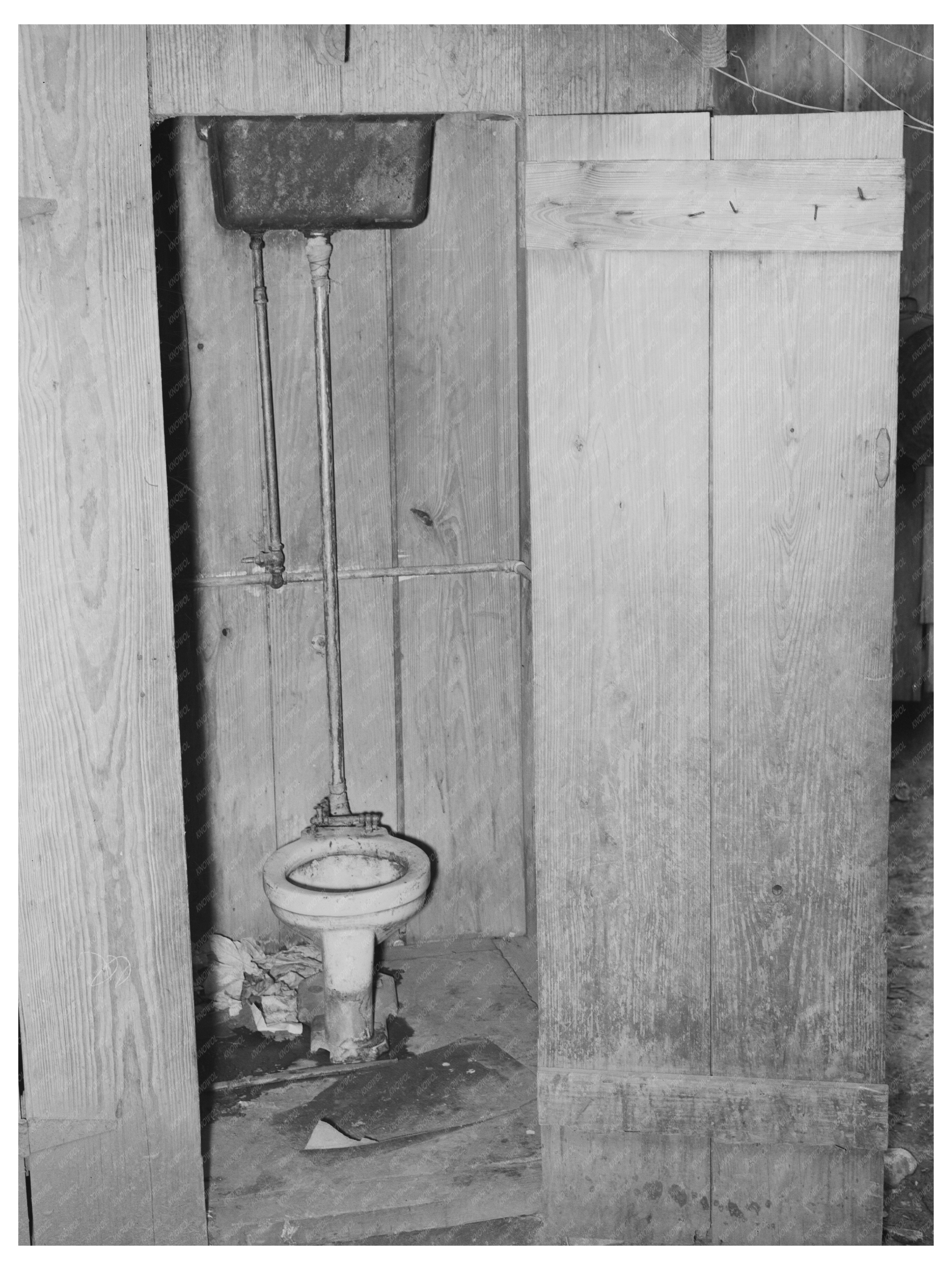 Vintage 1939 Privy in Mexican Corral San Antonio Texas