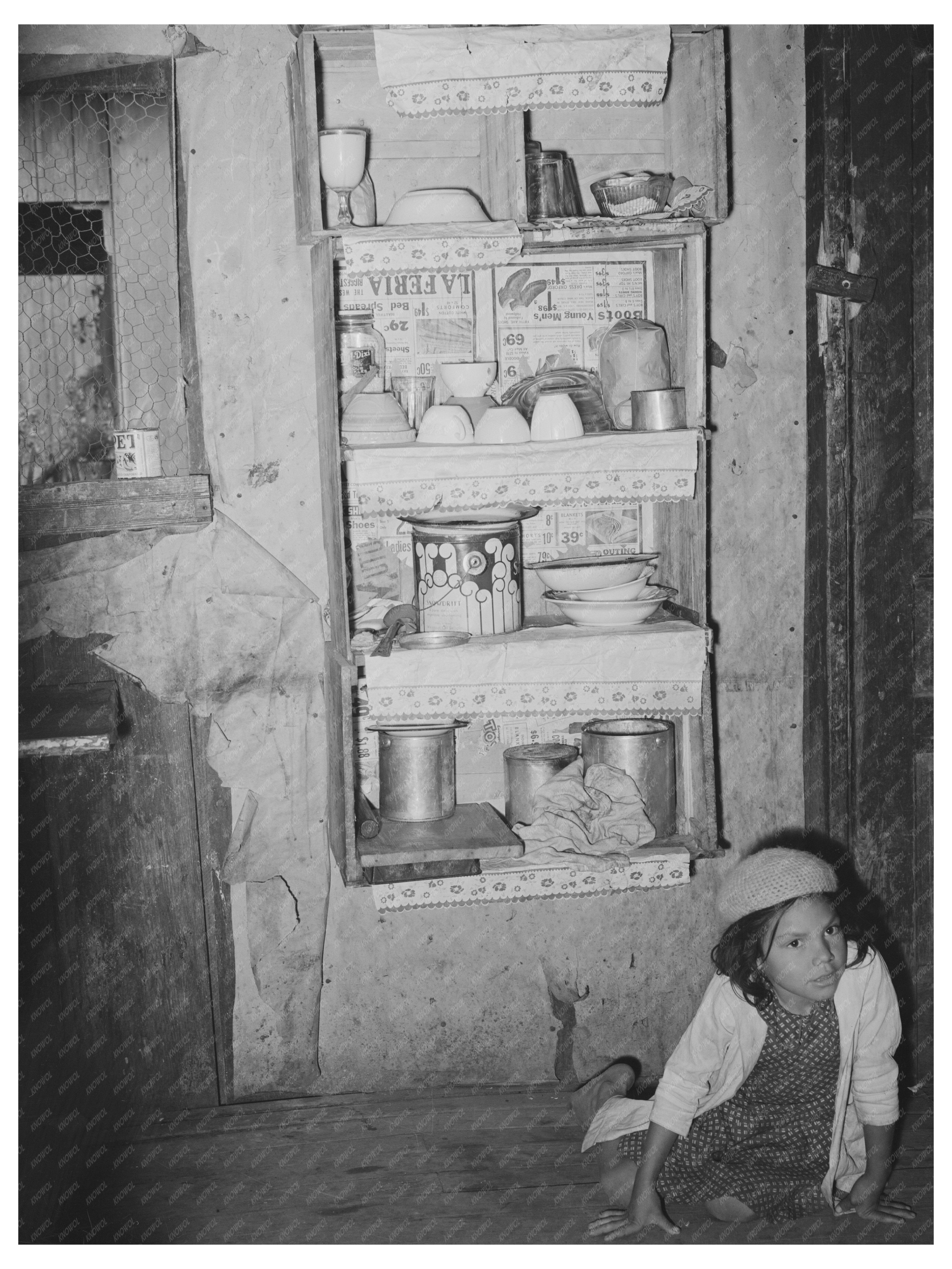 Vintage Kitchen Cupboard in San Antonio Texas 1939