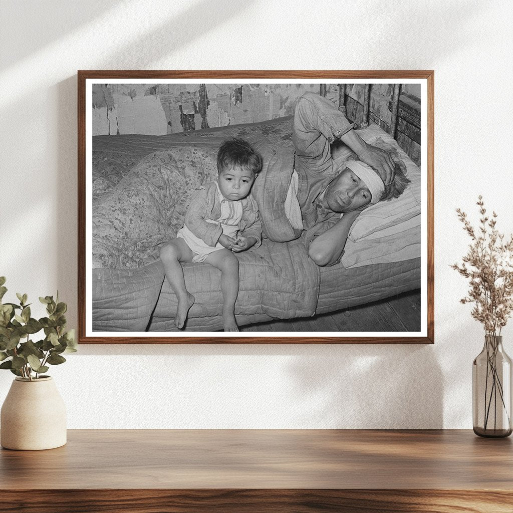 Mexican Father and Child in San Antonio Texas 1939