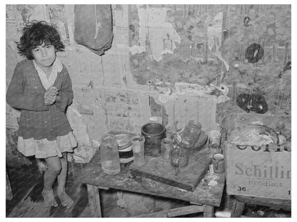 Mexican Girl in San Antonio Kitchen 1939