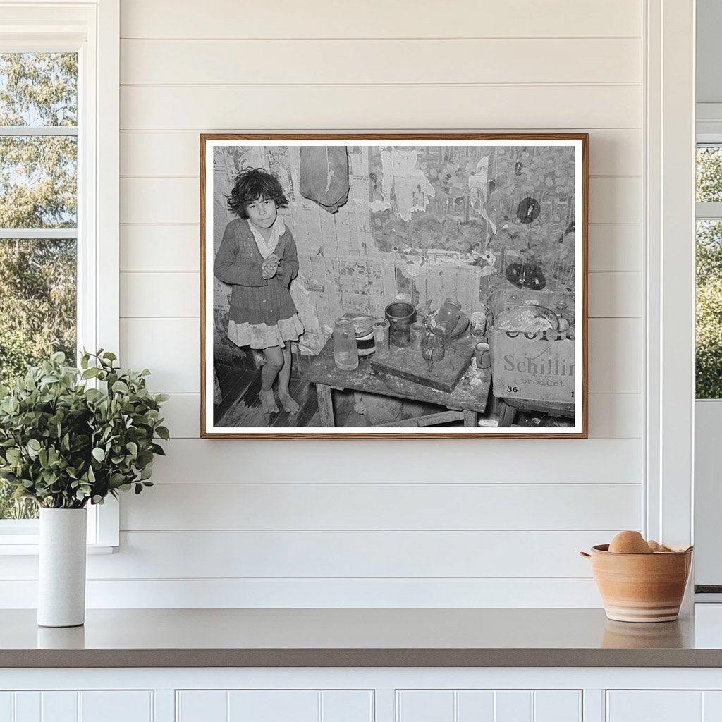 Mexican Girl in San Antonio Kitchen 1939