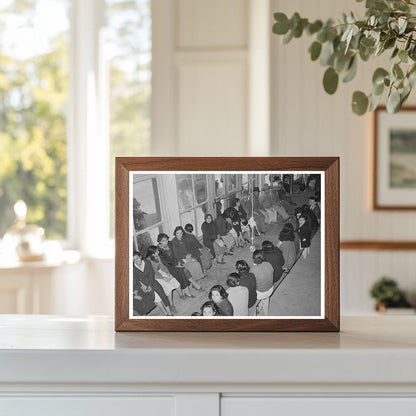Mexican Pecan Workers in Union Hall San Antonio 1939
