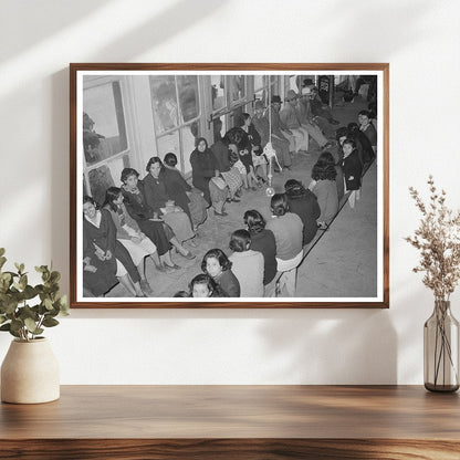 Mexican Pecan Workers in Union Hall San Antonio 1939