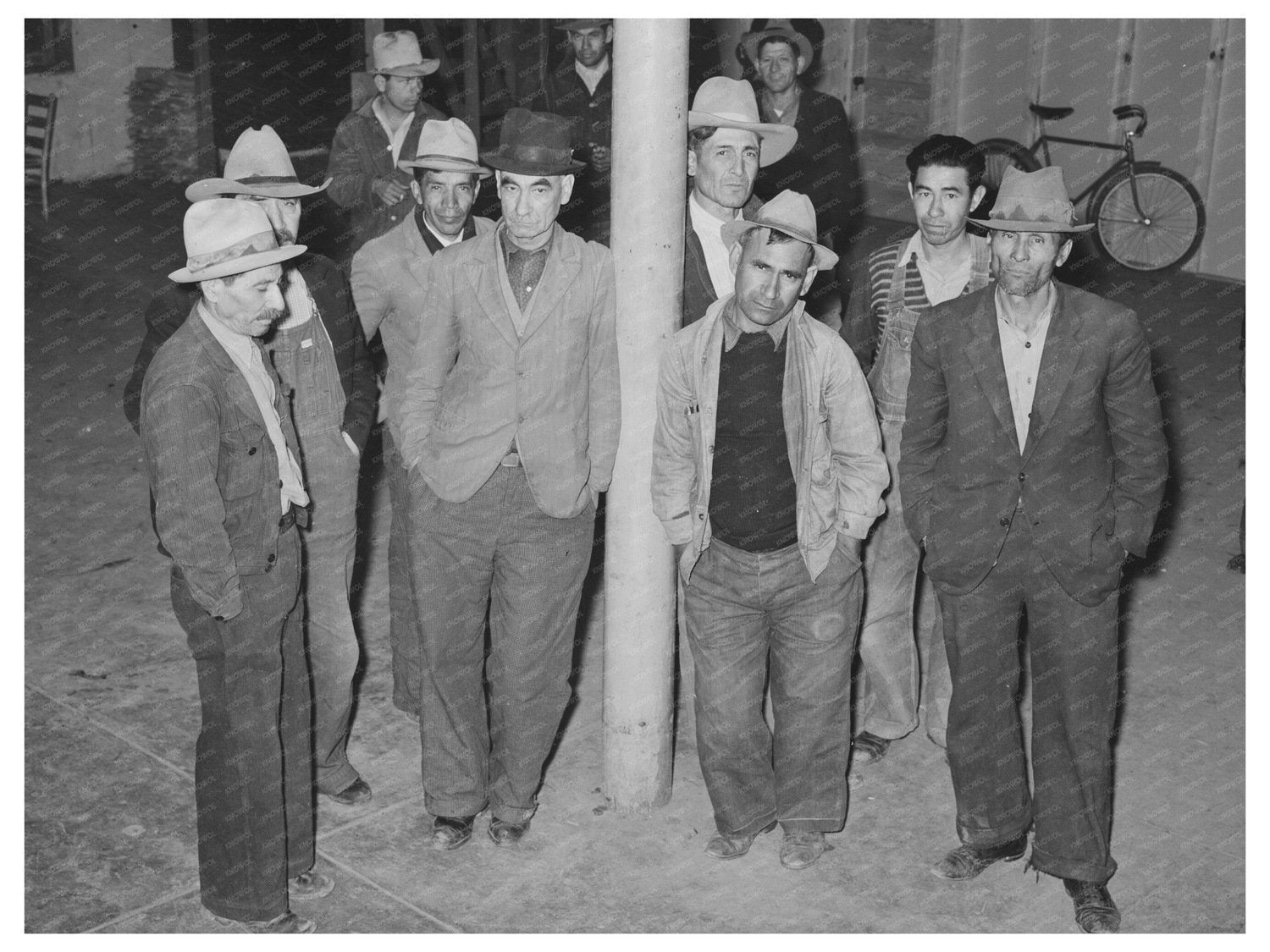 Mexican Pecan Workers in San Antonio Texas 1939