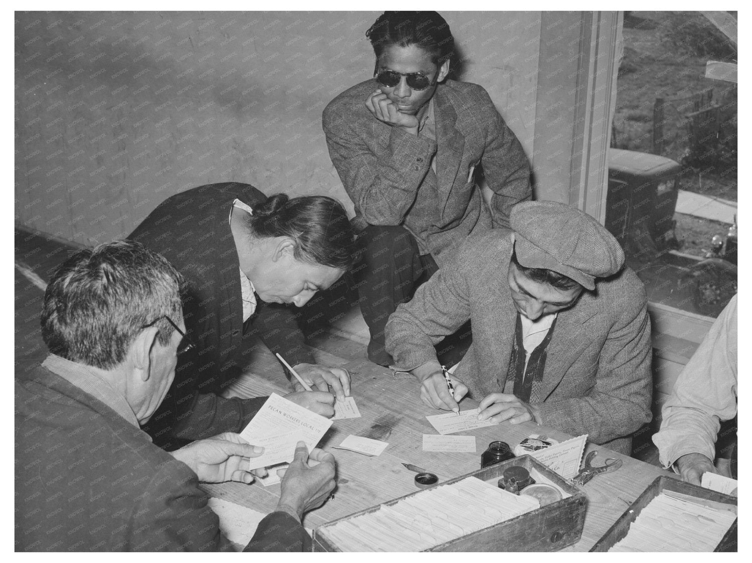 Mexican Pecan Worker in San Antonio 1939