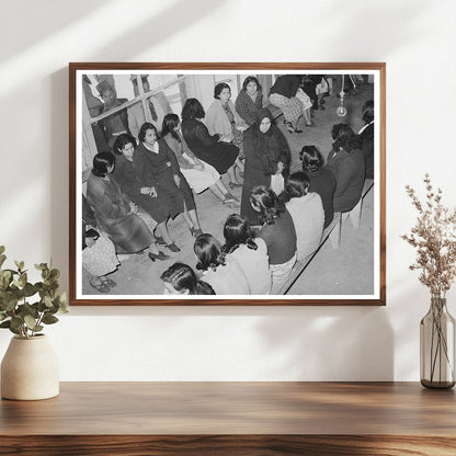 Mexican Pecan Workers at Union Hall San Antonio 1939