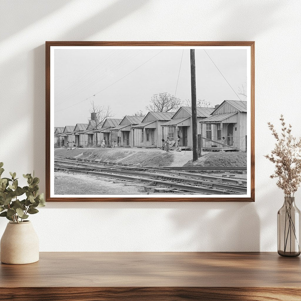 Vintage San Antonio Houses Along Railroad Track 1939