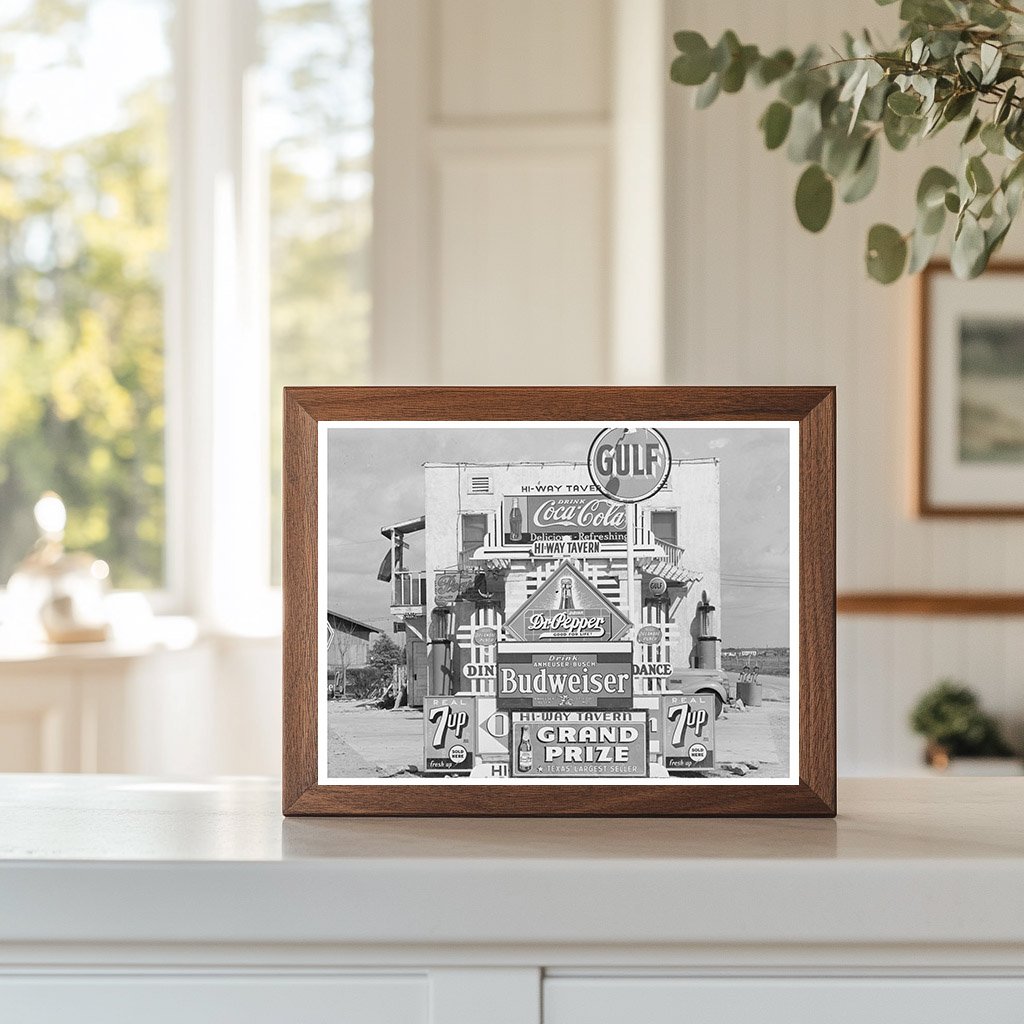 Vintage March 1939 Highway Tavern Signs Crystal City Texas