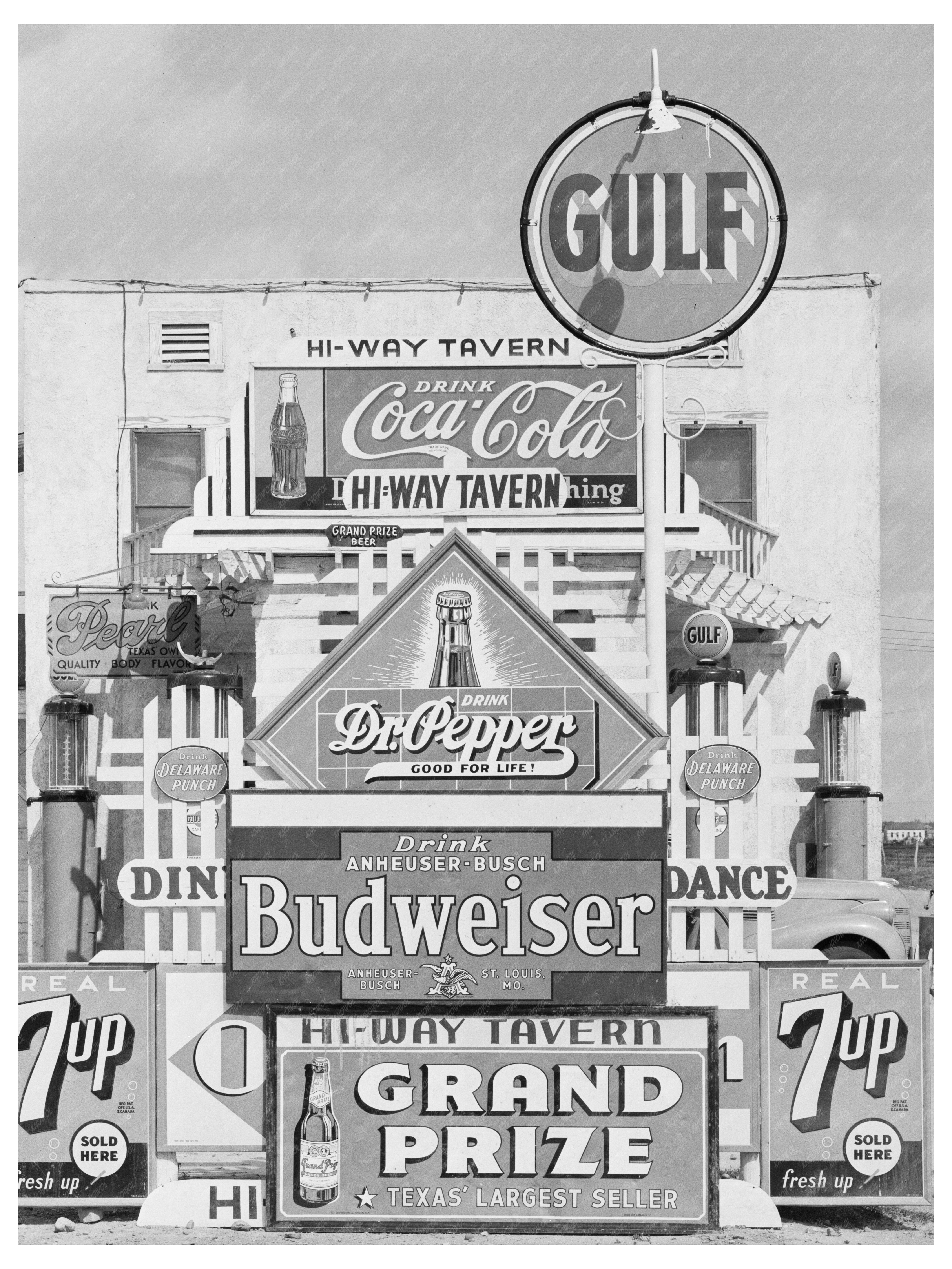 Highway Tavern Signs Crystal City Texas 1939