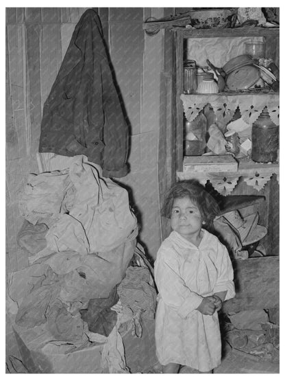 Mexican Child in San Antonio Living Room March 1939