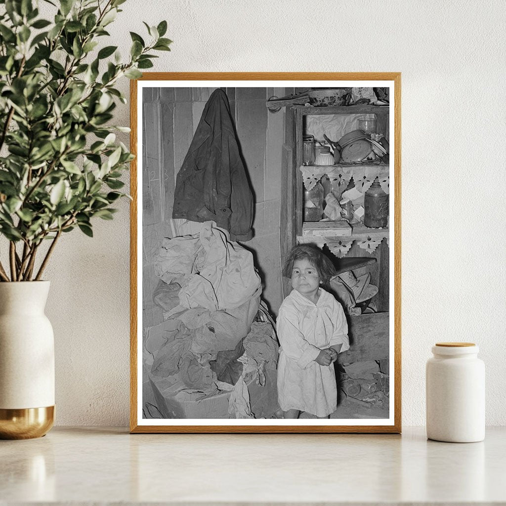 Mexican Child in San Antonio Living Room March 1939