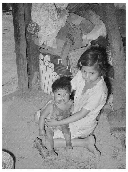 Mexican Children in San Antonio Kitchen March 1939