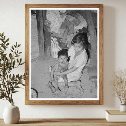 Mexican Children in San Antonio Kitchen March 1939