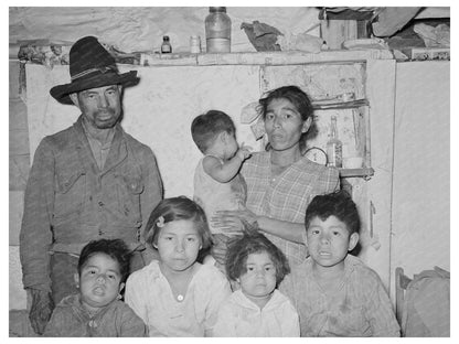 Mexican Family in San Antonio March 1939 Vintage Photo