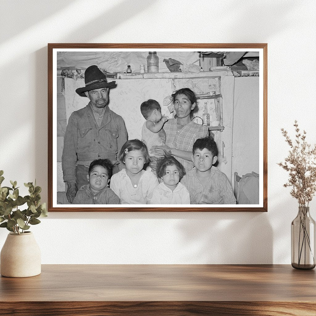 Mexican Family in San Antonio March 1939 Vintage Photo
