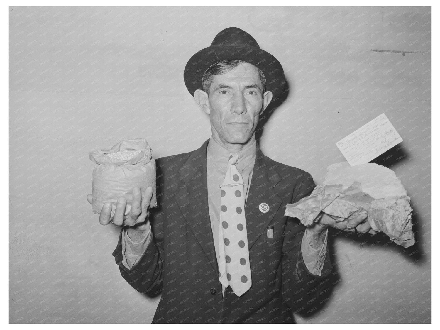 Labor Leader Presents Relief Supplies in San Antonio 1939