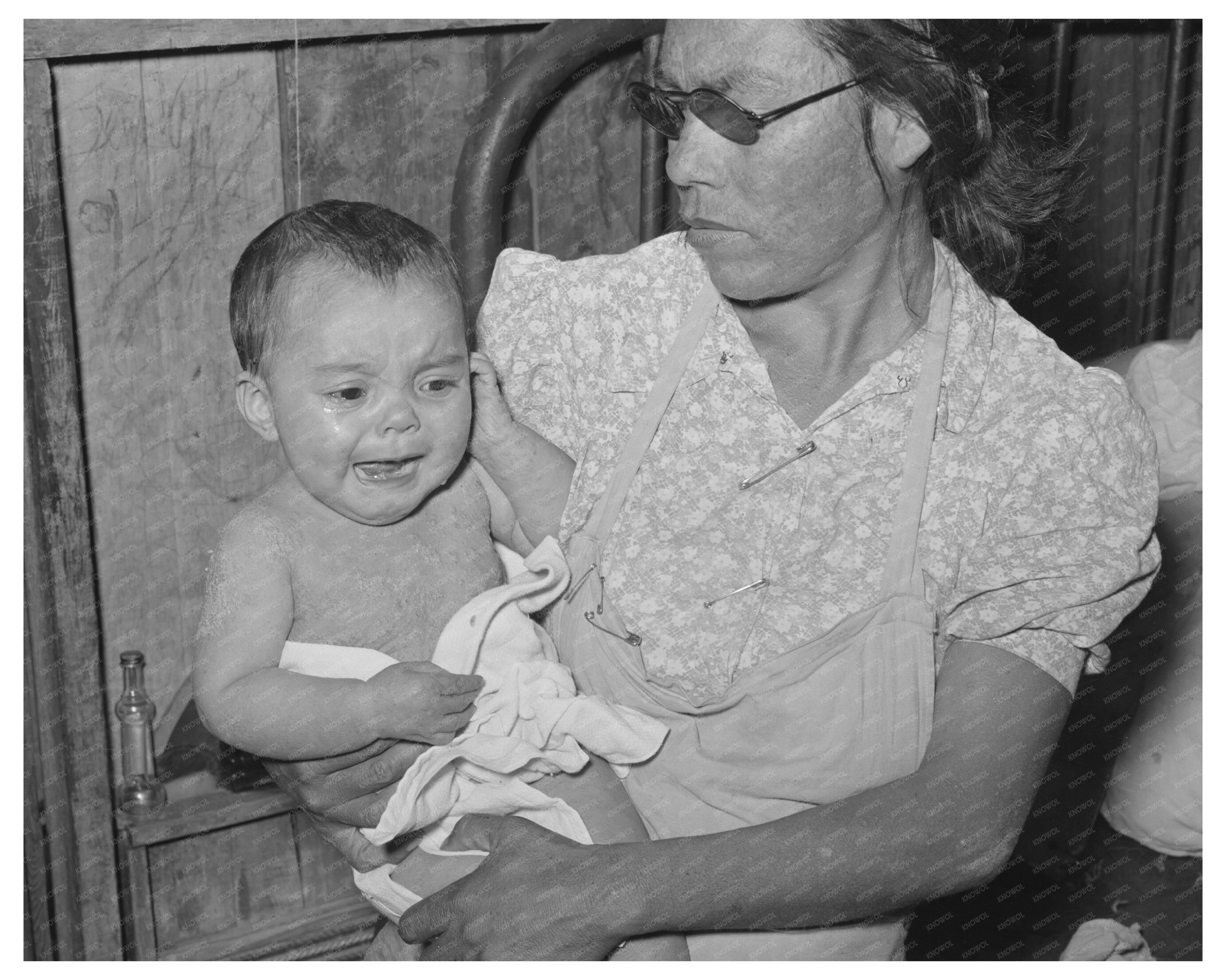 Mexican Mother and Child with Impetigo Crystal City 1939