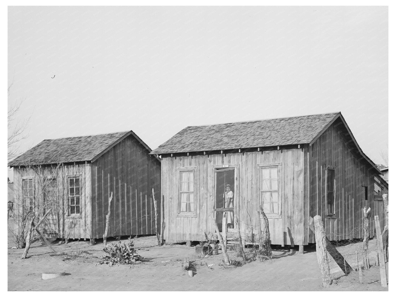 Mexican Houses in Crystal City Texas 1939