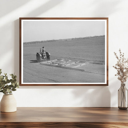 Tractor Levels Soil in El Indio Texas March 1939
