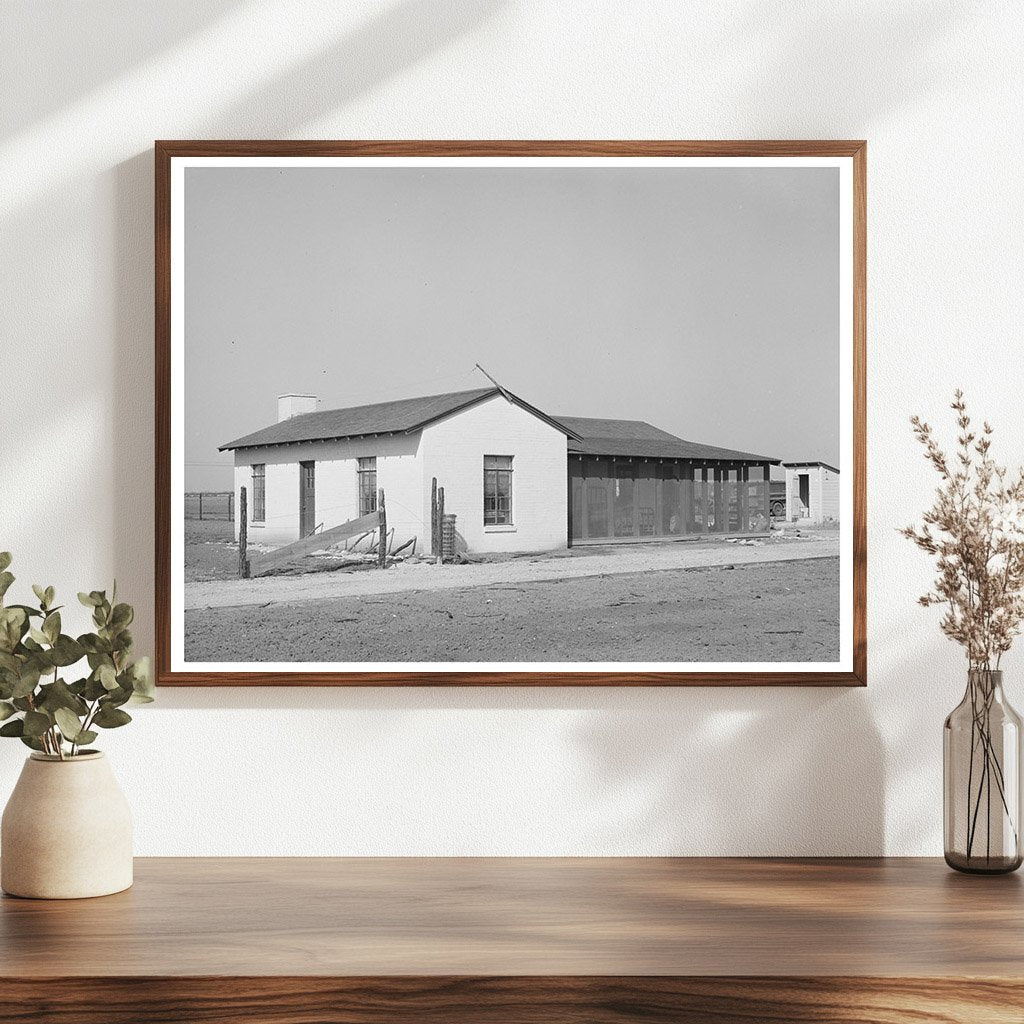 Ernest Milton House El Indio Texas March 1939 Black and White