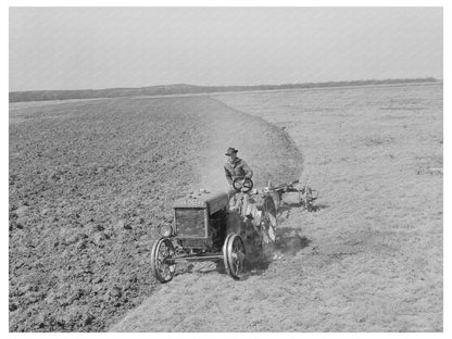 Tractor Plow Breaking Soil El Indio Texas 1939