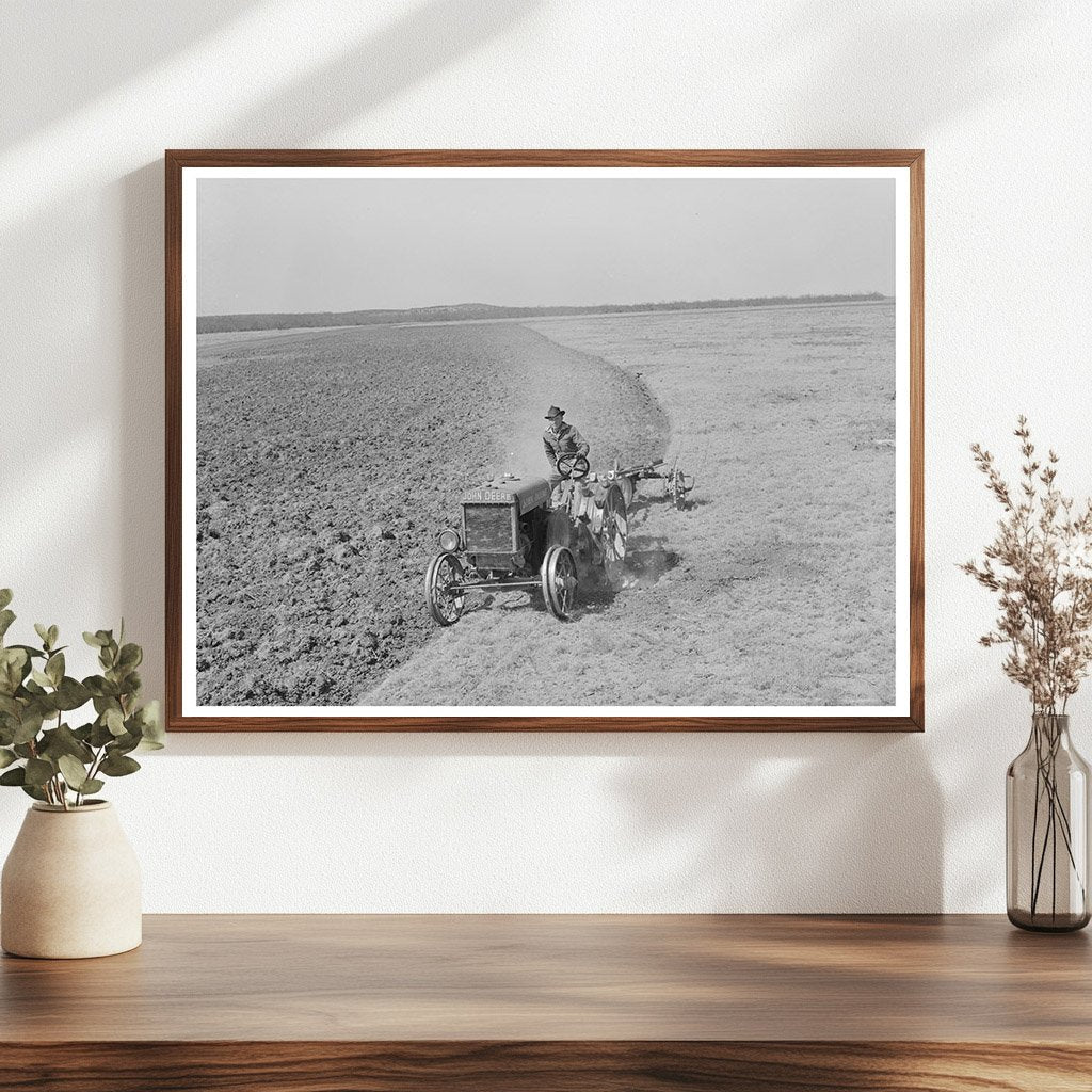 Tractor Plow Breaking Soil El Indio Texas 1939