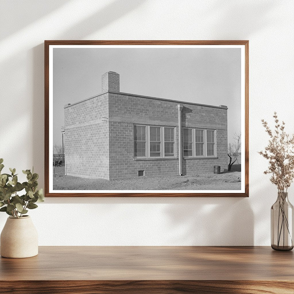 El Indio Texas Schoolhouse March 1939 Historical Image