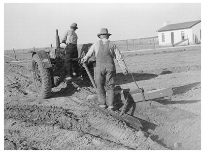 Workers Constructing Irrigation Ditch El Indio Texas 1939