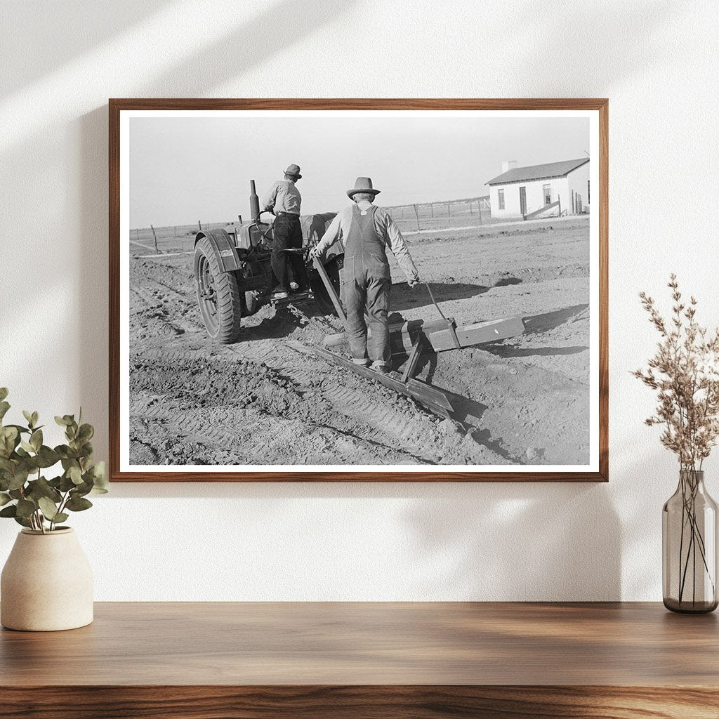 Workers Constructing Irrigation Ditch El Indio Texas 1939