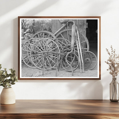 San Antonio Street Scene with Blacksmith Shop 1939
