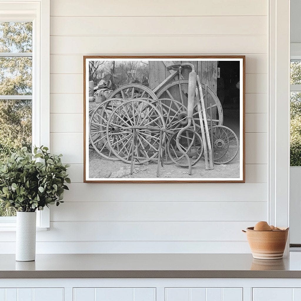 San Antonio Street Scene with Blacksmith Shop 1939