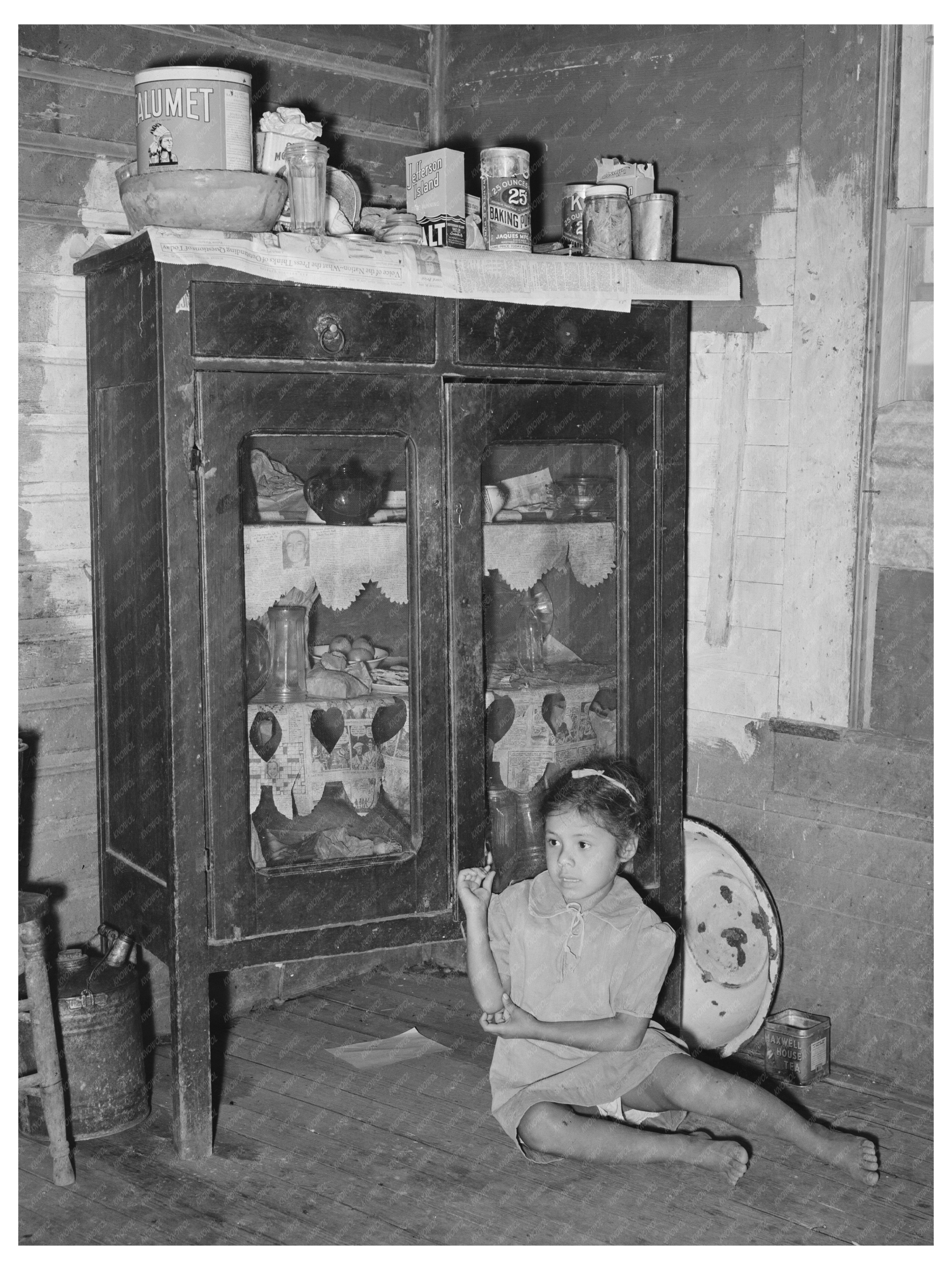 Vintage Cupboard in San Antonio Texas 1939