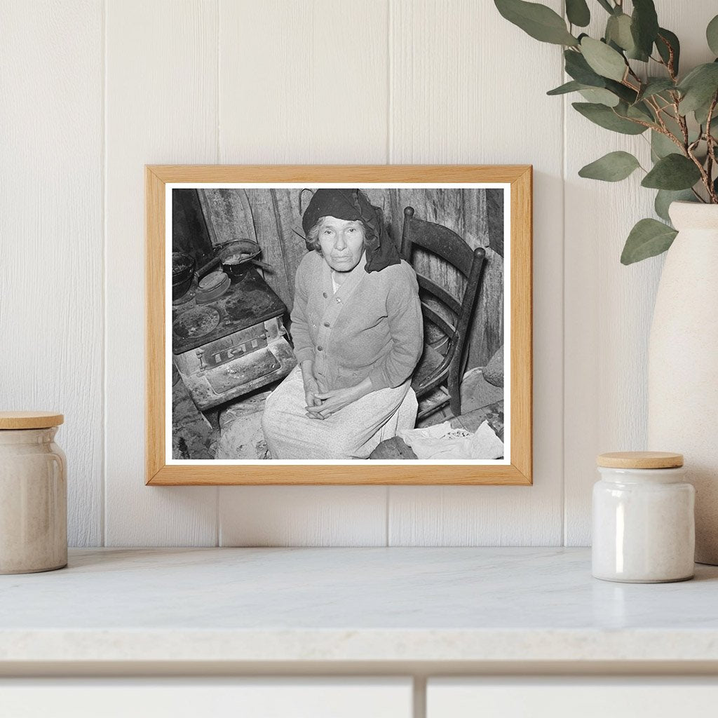 Mexican Woman by Stove San Antonio Texas March 1939