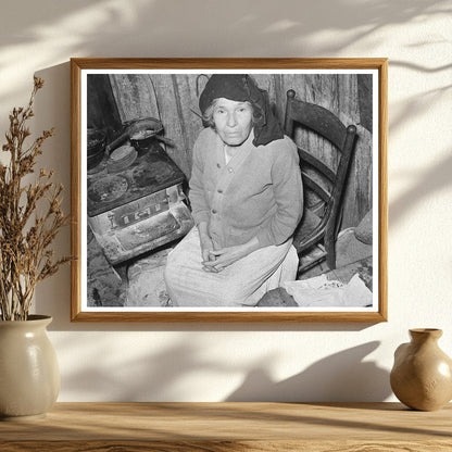 Mexican Woman by Stove San Antonio Texas March 1939