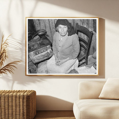 Mexican Woman by Stove San Antonio Texas March 1939