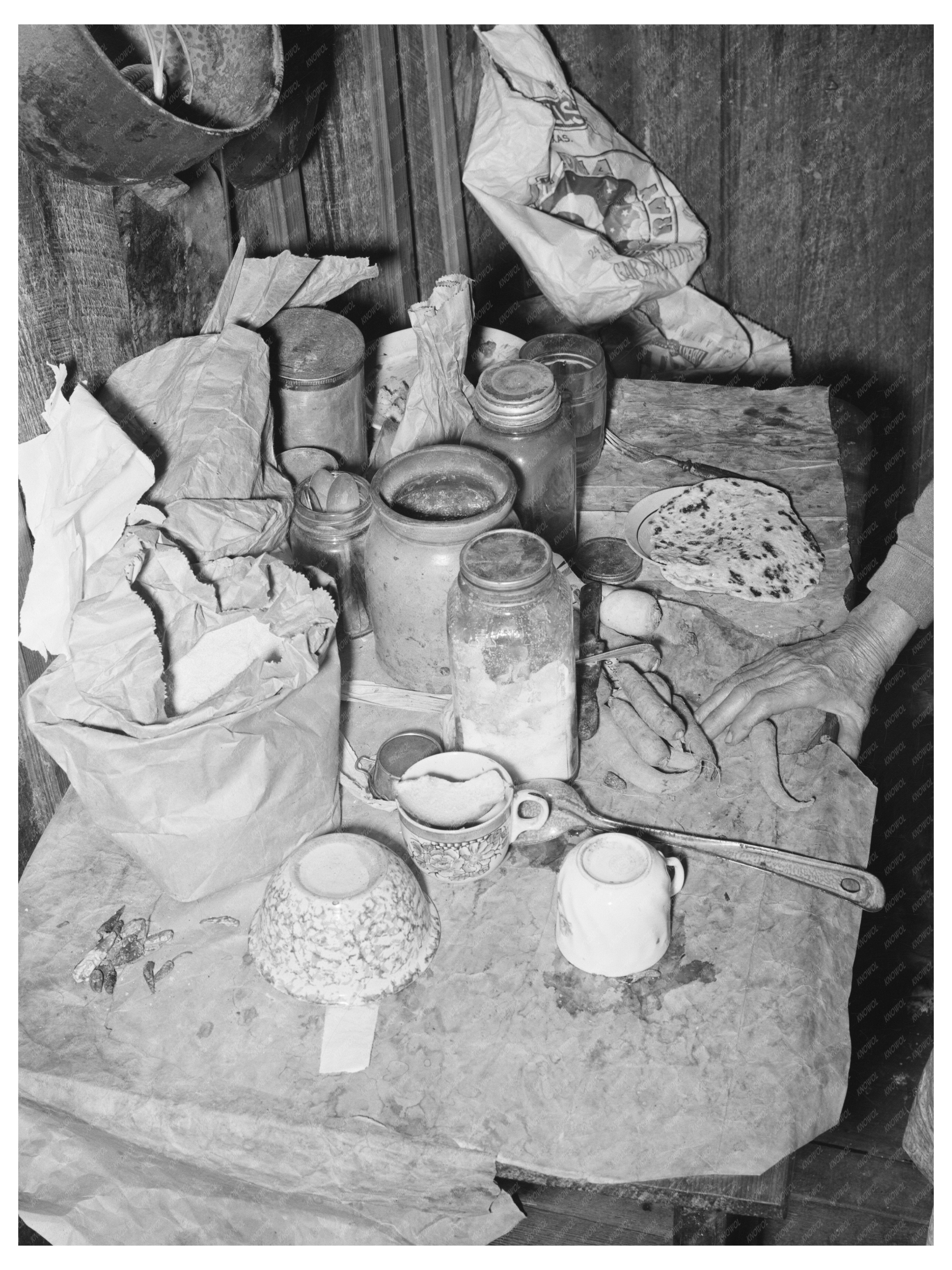 Mexican Table Setting March 1939 San Antonio Texas