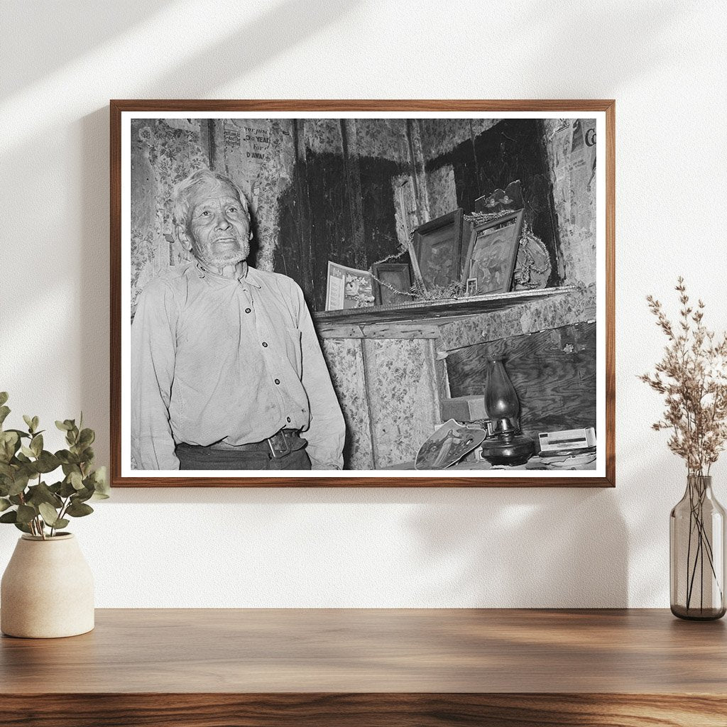 Mexican Man in San Antonio Living Room March 1939