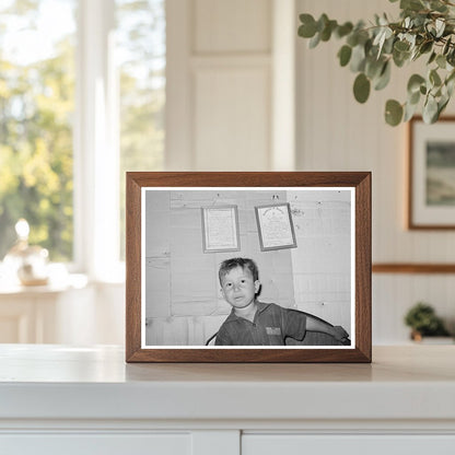 Mexican Boy Under Baptism Certificate San Antonio 1939
