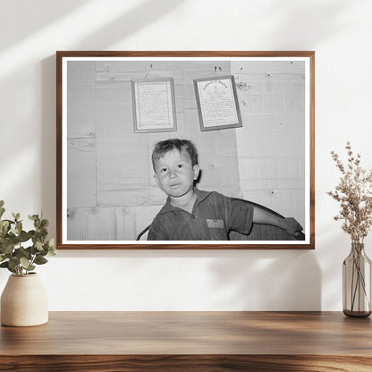 Mexican Boy Under Baptism Certificate San Antonio 1939