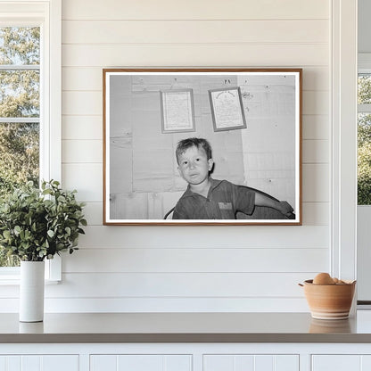 Mexican Boy Under Baptism Certificate San Antonio 1939