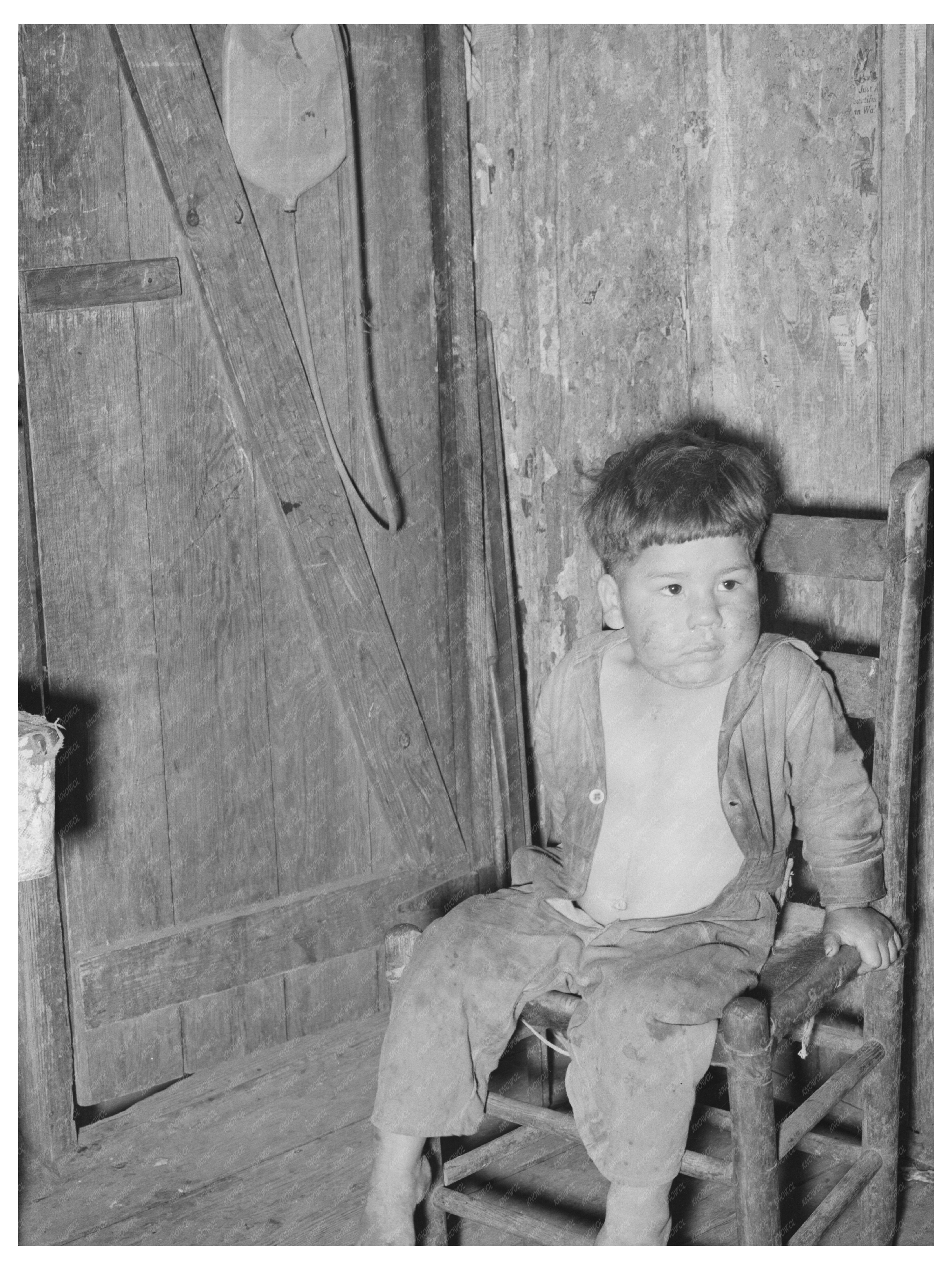 Mexican Boy in San Antonio Texas March 1939