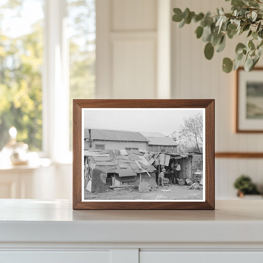 Squatters in San Antonio Texas 1939 Historical Photograph
