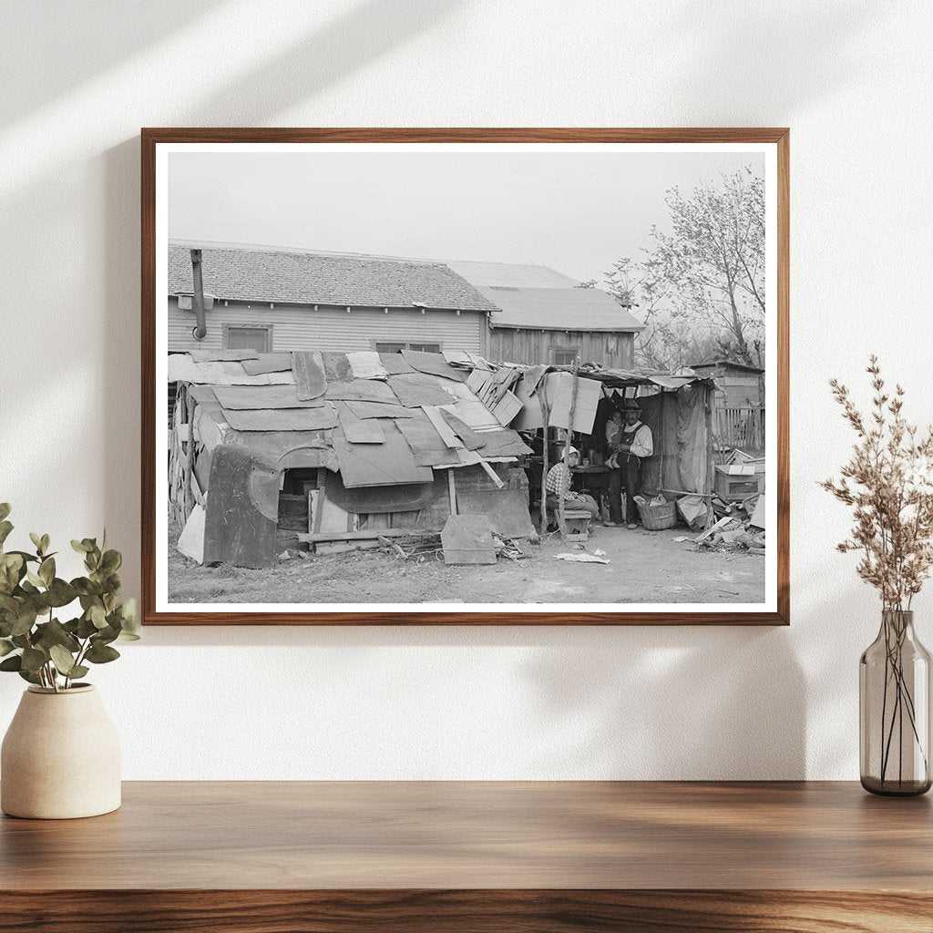 Squatters in San Antonio Texas 1939 Historical Photograph