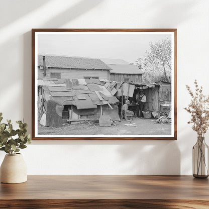 Squatters in San Antonio Texas 1939 Historical Photograph