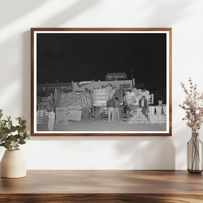 Vegetable Trucks at San Antonio Market March 1939