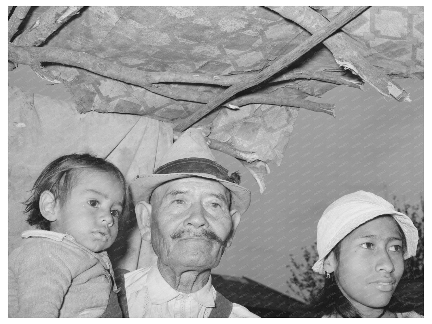 Mexican Family in San Antonio Home March 1939