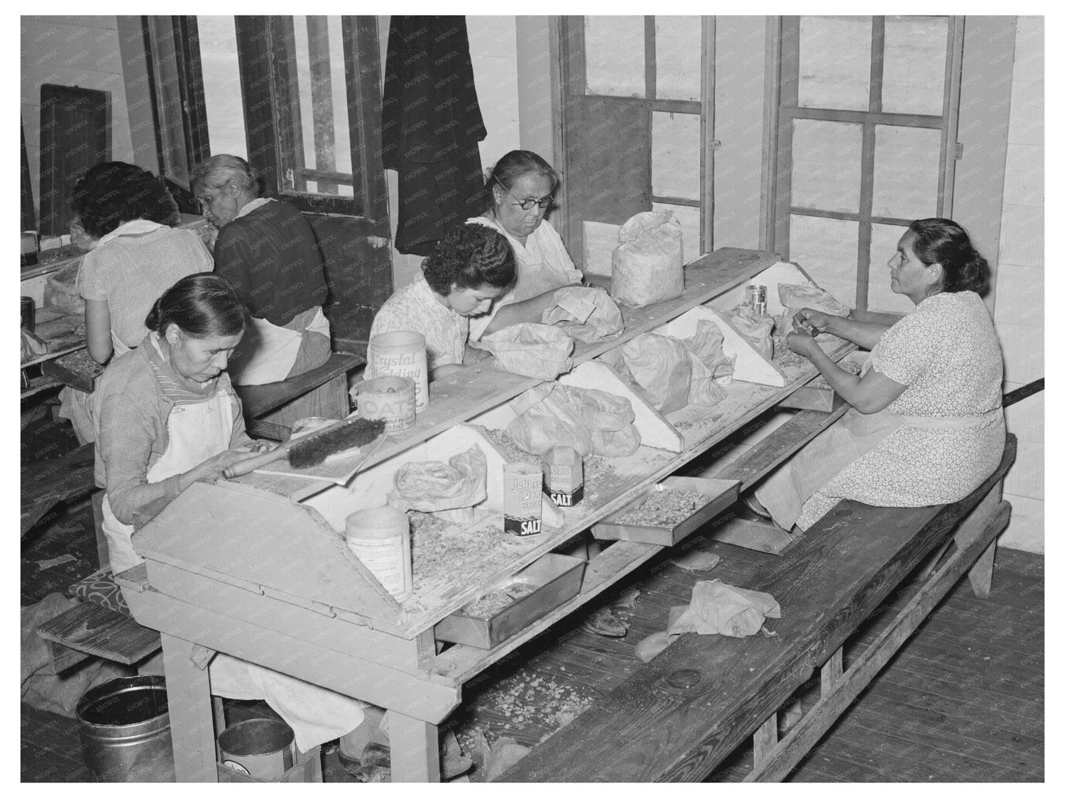 Pecan Shellers in San Antonio Texas March 1939