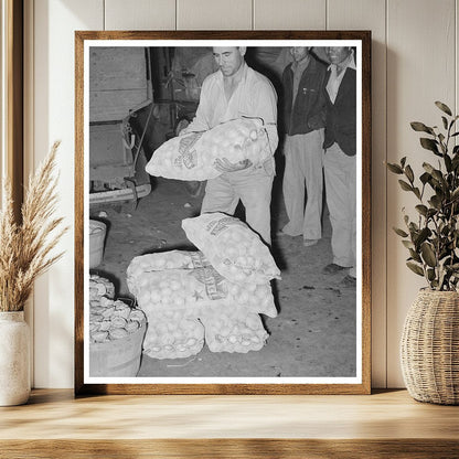 San Antonio Market Scene with Onion Stacks March 1939