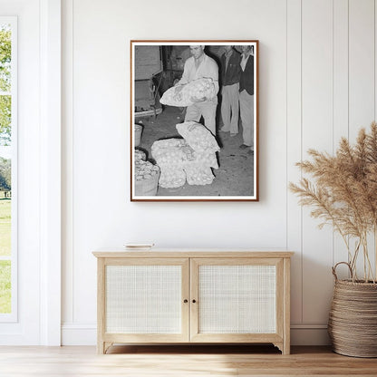 San Antonio Market Scene with Onion Stacks March 1939