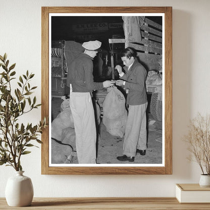 Vintage Mexican Cabbage Peddler in San Antonio 1939